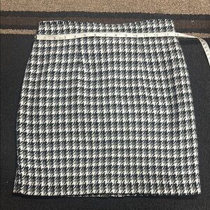 My Michelle Black and White Pencil Mini Skirt